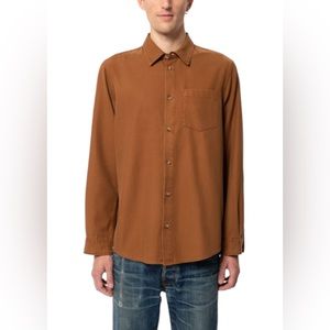 National standards men’s large made in china cotton orange button shirt